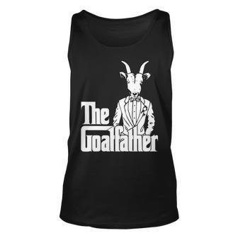 The Goatfather Goat Lover Animal Fun Tank Top | Mazezy