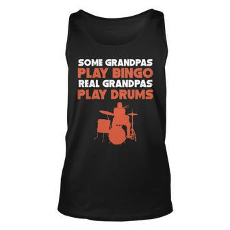 Some Grandpas Play Bingo Real Grandpas Play Drums Tank Top | Mazezy