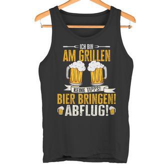 Grillmeister Bin Am Grill Papa Bbq Grill Grillabend Tank Top - Geschenkecke