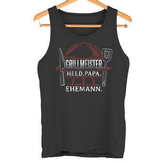 Grillmeister Papa Grillen Bbq Geschenk Kapuzenjacke Tank Top - Geschenkecke