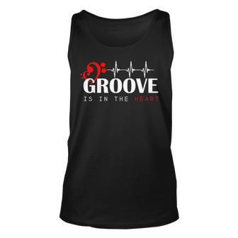 Groove In The Heart Guitar Tank Top | Mazezy