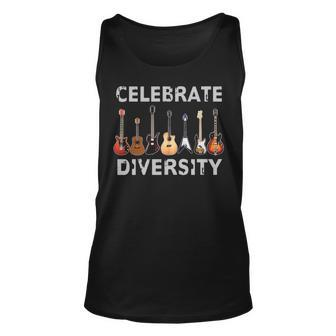 Guitar Celebrate Diversity Tank Top | Mazezy