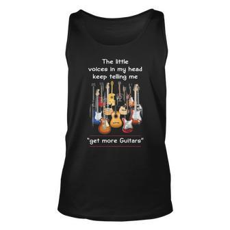 Guitar The Little Voices In My Head Tank Top | Mazezy