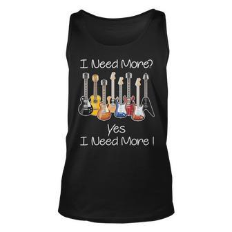 Guitar I Need More Tank Top | Mazezy