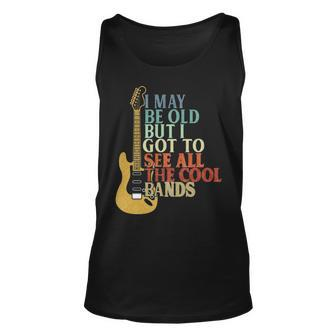 Guitar See All The Cool Bands Tank Top | Mazezy