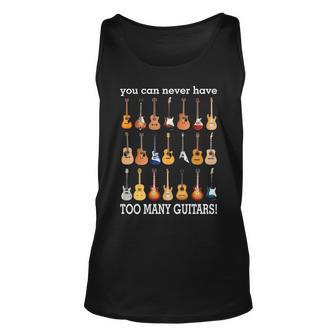 Guitar Never Too Many Tank Top | Mazezy