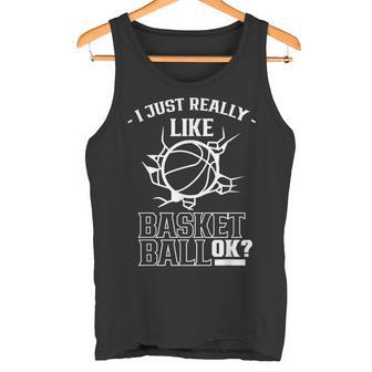Me Gusta Mucho El Baloncesto Ok Equipo Jugador Partido Camiseta sin mangas - Regaloses