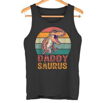 Happy Daddy Saurus T-Rex Dinosaurieratertag Dinosaurier Papa Tank Top - Geschenkecke