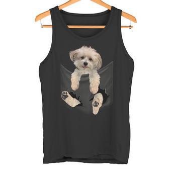 Havanese Dog In Pocket Havanezer Puppy Tank Top - Geschenkecke