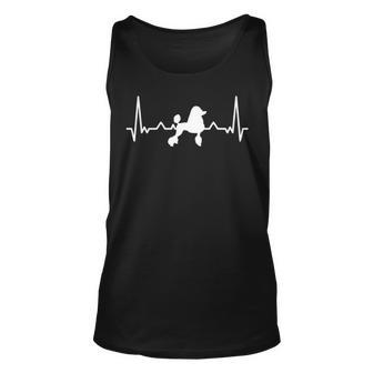 My Heart Beats For My Poodle Fun Dog Heartbeat Tank Top | Mazezy