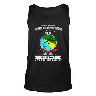 Helicopter Combat Support Squadron 16 Hc 16 Helsuppron 16 Bullfrogs Tank Top | Mazezy