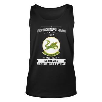 Helicopter Combat Support Squadron 7 Hc 7 Helsuppron 7 Seadevils Tank Top | Mazezy