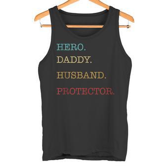 Hero Daddy Husband Protektor Atertag Geschenk Papa Sohn Tank Top - Geschenkecke