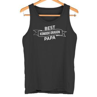 Herren Bester Komodo-Drache Papa Komodo-Drache Tank Top - Geschenkecke