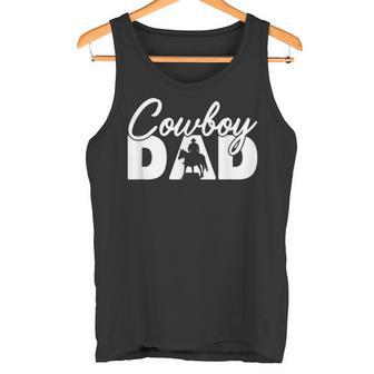 Herren Cowboy Papa Lustig Cowboy Papaatertag Tank Top - Geschenkecke