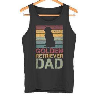 Herren Golden Retriever Dad Papaintage Hund Hunde Pfote Tank Top - Geschenkecke