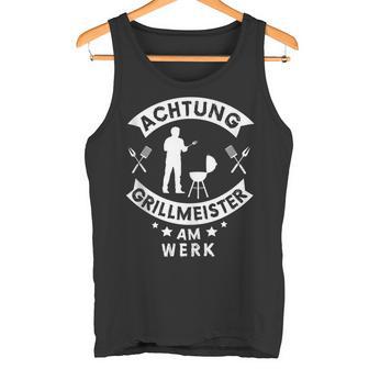 Herren Grillmeister Papa Grillen Grillfan Bbq Barbecueater Tank Top - Geschenkecke