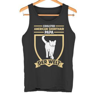 Herren Katzen Papaateratertag American Shorthair Tank Top - Geschenkecke