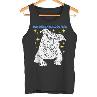 Herren Old English Bulldog Papa Herrchen Old English Bulldog Tank Top - Geschenkecke