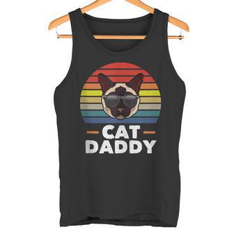 Herren Siamkatze Daddy Lustige Katze Papa Liebhaber Tank Top - Geschenkecke