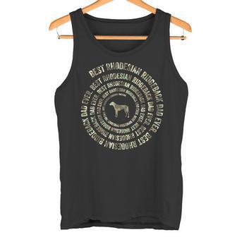 Herren Us Flagge Camo Rhodesian Ridgeback Hund Papa Spiralliebhaber Hund Tank Top - Geschenkecke