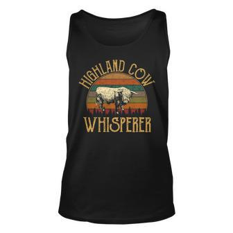 Highland Cow Whisperer Highland Cow Tank Top | Mazezy