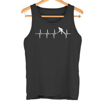 Hockey Latidos De Corazón Regalo Para Jugadores De Hockey Camiseta sin mangas - Regaloses