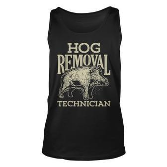 Hog Removal Technician Boar Hunting Vintage Pig Tank Top | Mazezy