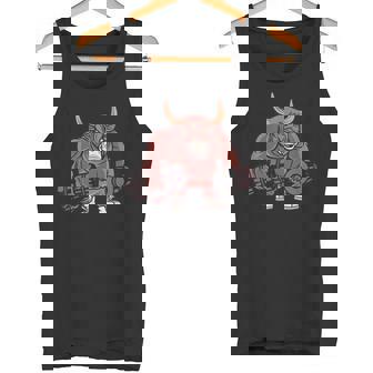 Hombre Mancuernas De Toro Musculoso Culturismo De Dibujos Camiseta sin mangas - Regaloses