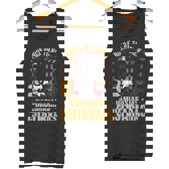 Hombre Nunca Se Tienen Suficientes Guitarras Rock Guitarrista Camiseta sin mangas - Regaloses