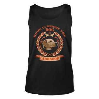 Home Is Where The Dog Is Labrador Tank Top | Mazezy