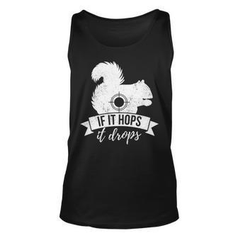 If It Hops It Drops Squirrel Hunting Tank Top | Mazezy