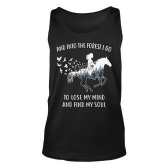 Horse For Women Into The Forest I Go Horse Riding Tank Top | Mazezy