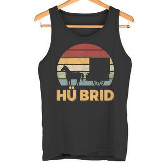 Hü Brid Pferd Kutsche Hybrid Kutscher Reiten Wortspiel Tank Top - Geschenkecke