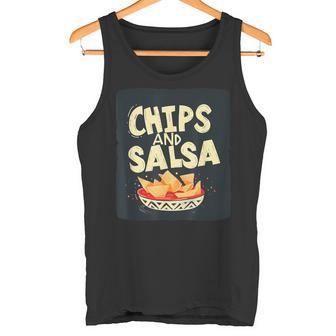 Hübsche Schale Mit Chips Und Spritziger Salsa Für Snacks Und Freunde Tank Top - Seseable