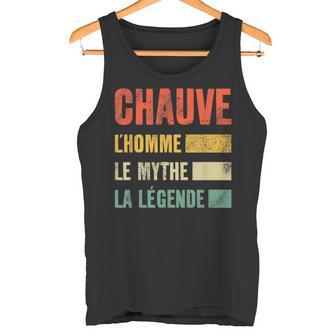 Humour Calvitie Crâne Chauve L'homme Le Mythe La Légende Débardeur e - Cadeauxyz