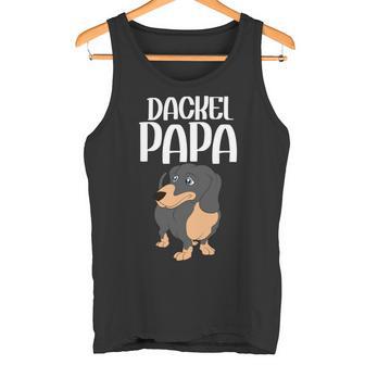 Hunde Papa Hundebesitzer Hundehalteratertag Dackel Tank Top - Geschenkecke