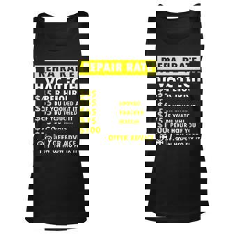 Hvac Price Rate Tank Top | Mazezy