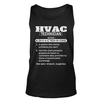 Hvac Technician Definition Hvac Tech Ac Repairman Tank Top | Mazezy