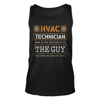 Hvac Technician Noun Hvac Technician Hvac Tech Tank Top | Mazezy