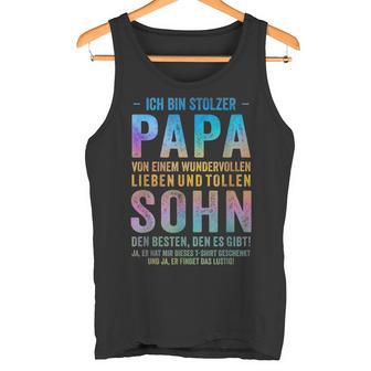 Ich Bin Stolzer Papaon Einem Wundervollen Sohn Tank Top - Geschenkecke