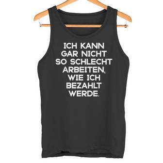 Ich Kann Gar Nicht So Gut Tank Top - Seseable