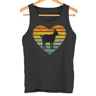 Ich Liebe Ziegen Retro Heart Goat Farm Tank Top - Seseable