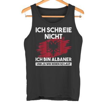 Ich Schreie Nicht Ich Bin Albaner Albanian Eagle Tank Top - Geschenkecke