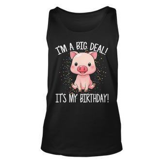 I'm A Big Deal It's My Birthday Birthday With Pig Tank Top | Mazezy AU