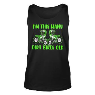 I'm This Many Dirt Bikes 2 Year Old 2Nd Birthday Motocross Tank Top | Mazezy
