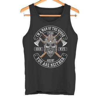 I'm A Man Of The Norse Lustiger Wikinger Ehemann Papa Tank Top - Geschenkecke