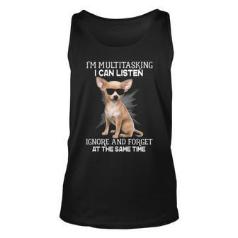 I'm Multitasking I Can Listen Chihuahua Tank Top | Mazezy