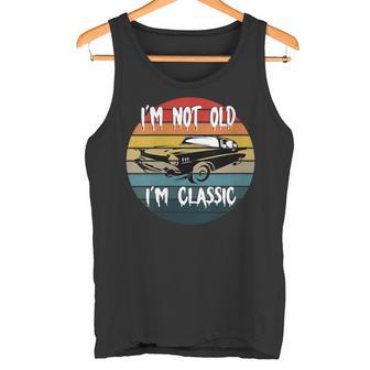 I'm Not Old I'm Classic Car Geburtstag Papa Opa Herren Damen Mit-Ausschnitt Tank Top - Geschenkecke