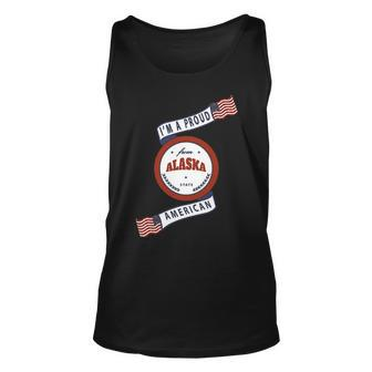 I'm A Proud American From Alaska State Tank Top | Mazezy